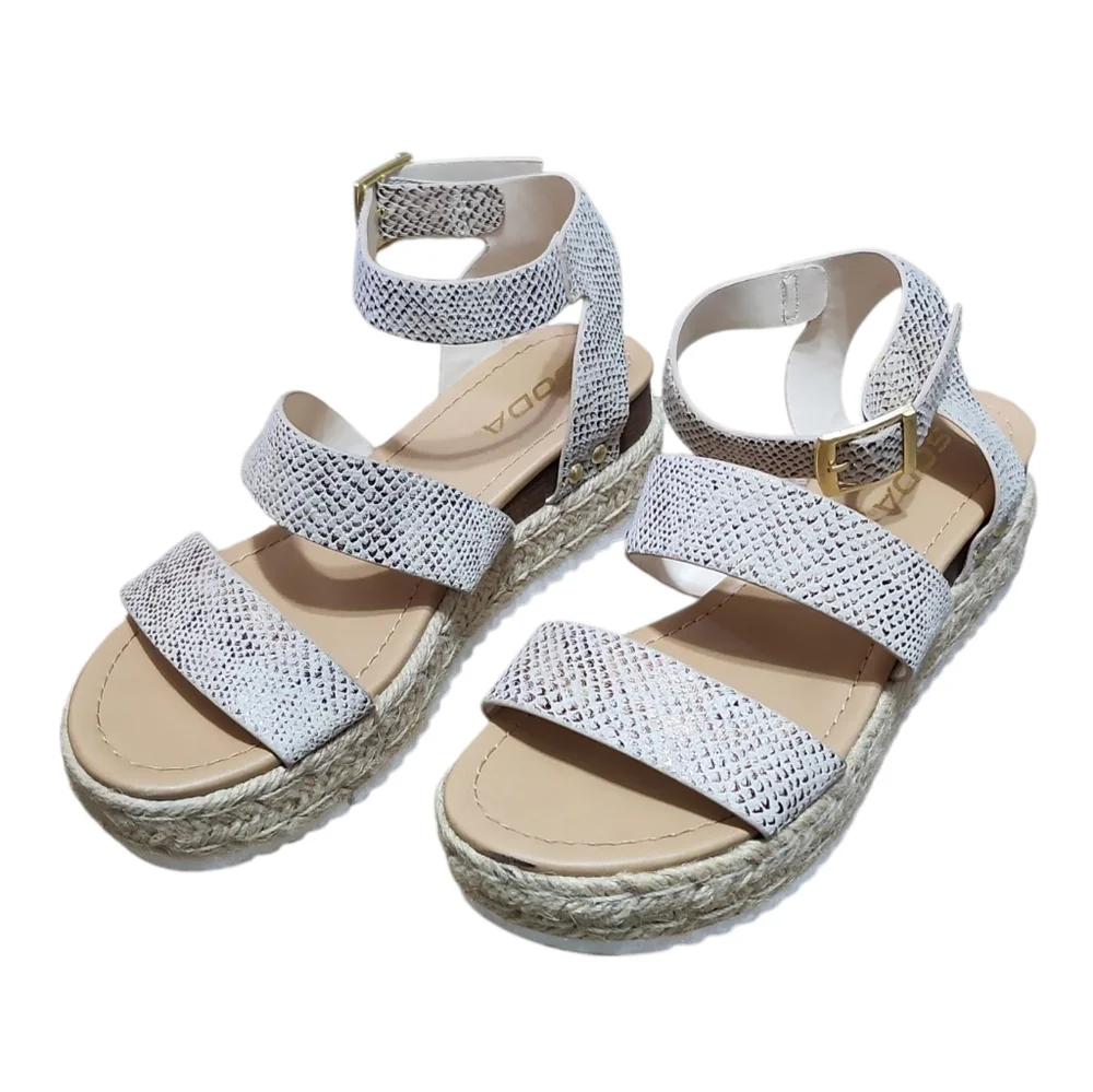 Espadrill Strappy‎ Platform Sandle Boutique By SODA Suze 6.5